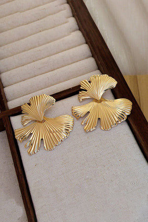 Ginkgo Leaf Flower Earrings - KissProm
