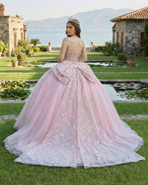 pink princess wedding dress Pink Ball Gown Tulle Sweetheart Quinceanera Dress, Pink / 0