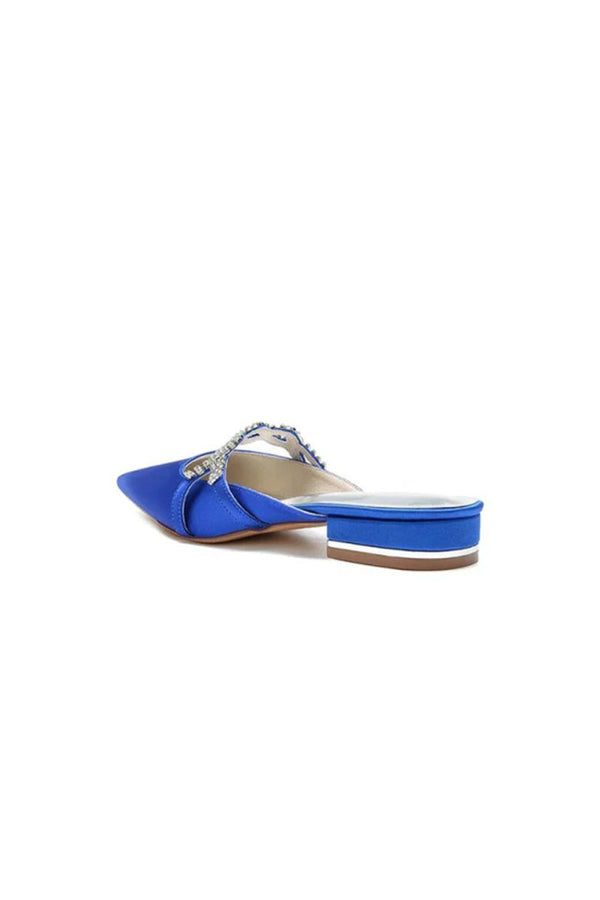 Glitter Crystal Embellished Kitten Sandals - KissProm