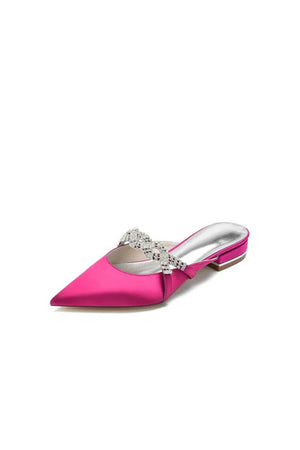 Glitter Crystal Embellished Kitten Sandals - KissProm