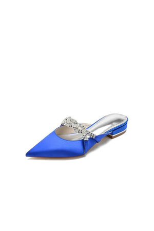 Glitter Crystal Embellished Kitten Sandals - KissProm