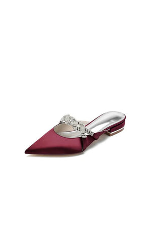 Glitter Crystal Embellished Kitten Sandals - KissProm