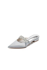 Glitter Crystal Embellished Kitten Sandals - KissProm