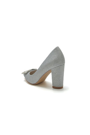 Gold Crystal Pumps with Rhinestone - KissProm