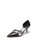 Glitter Crystal Rhinestone Wedding Shoes - KissProm