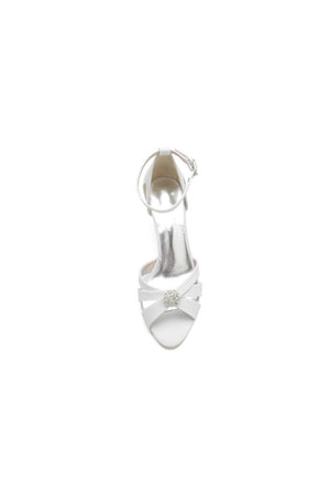 Glitter Open Toe Hollow - out Stiletto Heels With Rhinestone - KissProm