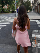 Glyniss | Pink - Straps  A-line Short Cocktail Dress