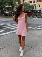 Glyniss | Pink - Straps  A-line Short Cocktail Dress