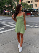 Glyniss | Sage - Straps  A-line Short Cocktail Dress