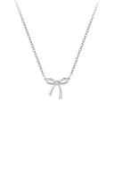 Gold Bow Pendant Necklace