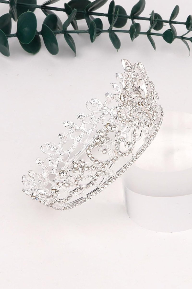 Gold Crystal Crown Accessories Rhinestones - KissProm