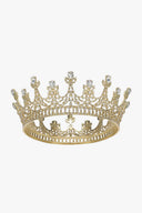Gold Crystal Rheinstone Queen Crowns - KissProm