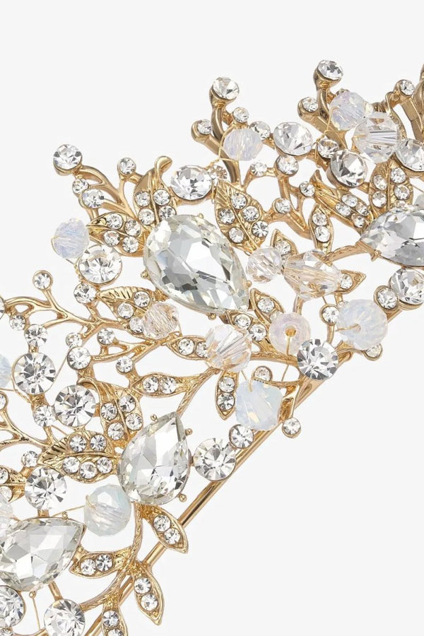 Gold Crystal Tiara Crwon