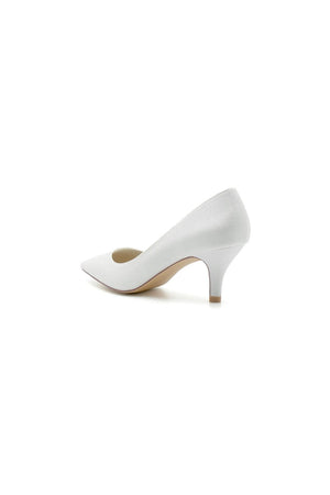 Gold Glitter Crystal Pointed Toe Wedding Shoes - KissProm