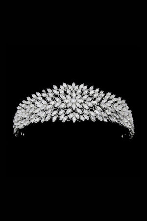 Gold Hair Pieces Crystal Crowns - KissProm