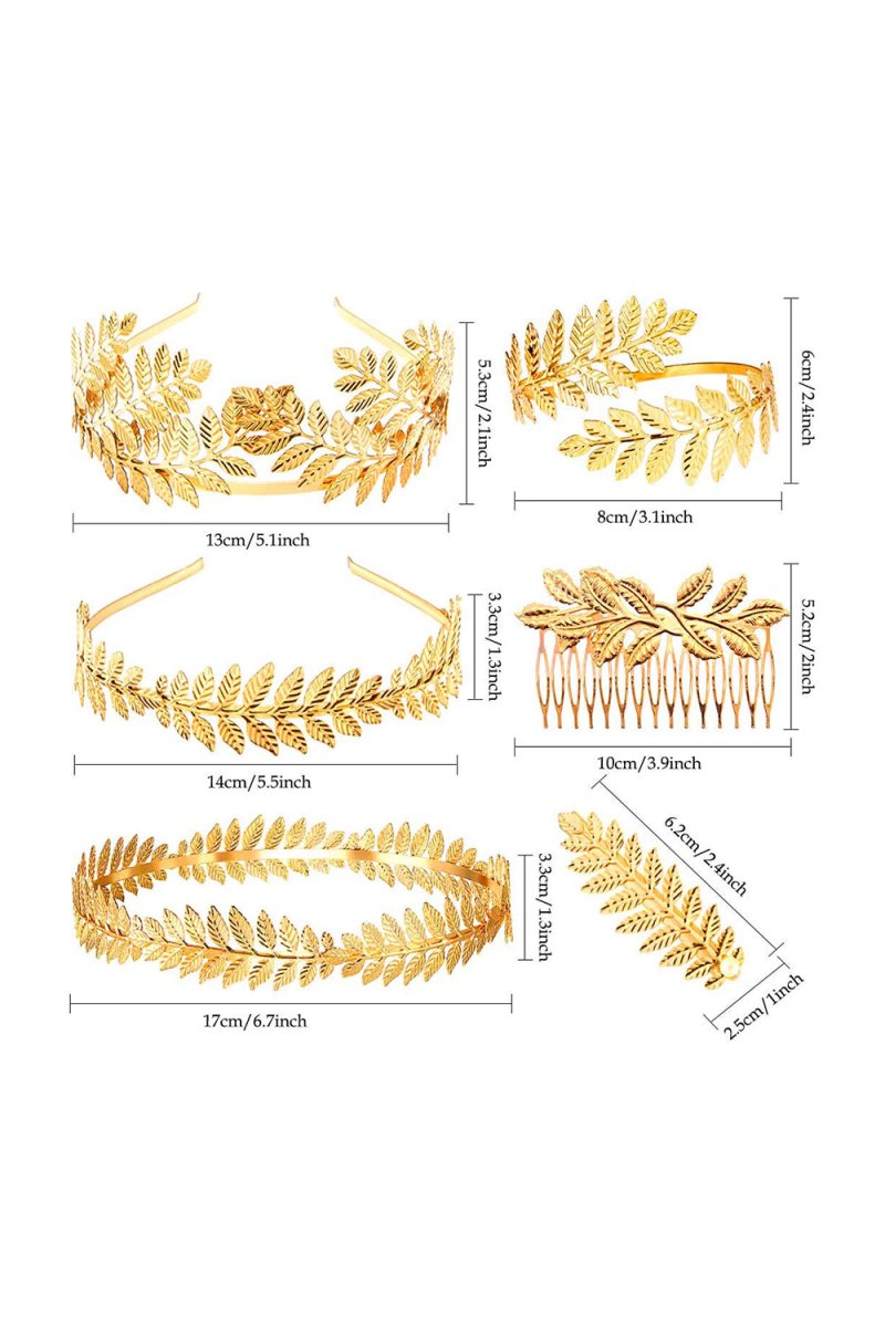 Gold Leaf Branch Crown - KissProm