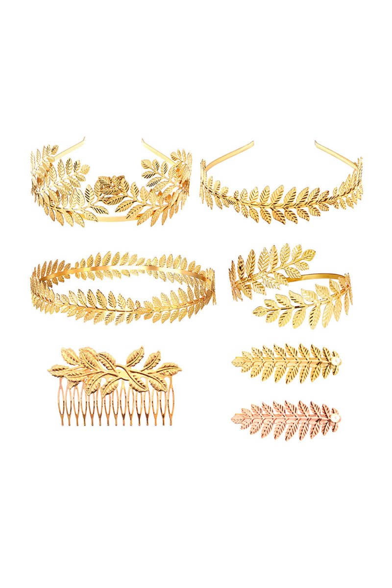 Gold Leaf Branch Crown - KissProm