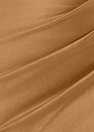 KissProm-Adelaide Gold Mermaid Satin Long Prom Dress With Slit