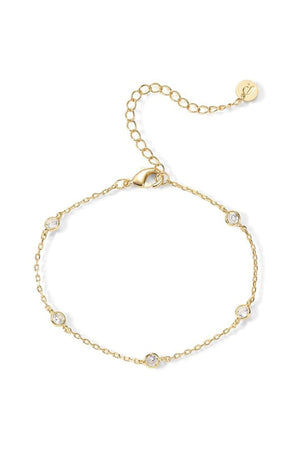 Silver Cubic Zirconia Chain Bracelets