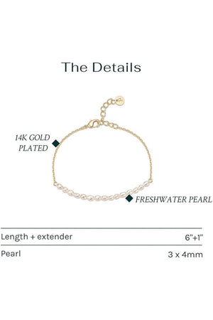 Rose Gold Plated Pearl Bracelets - KissProm