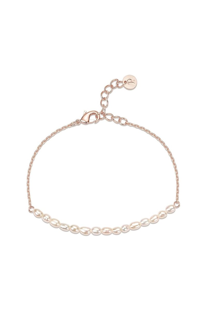 Rose Gold Plated Pearl Bracelets - KissProm