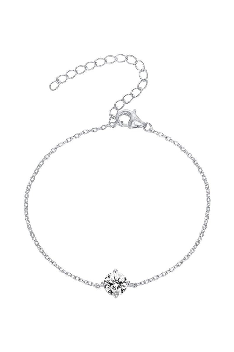 Gold Plated Solitaire Diamond Bracelets - KissProm