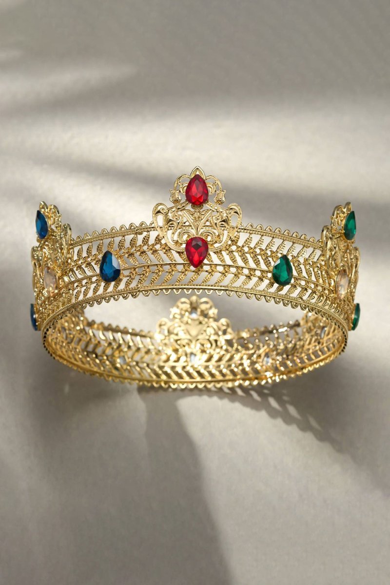 Gold Rheinstone King Crowns - KissProm