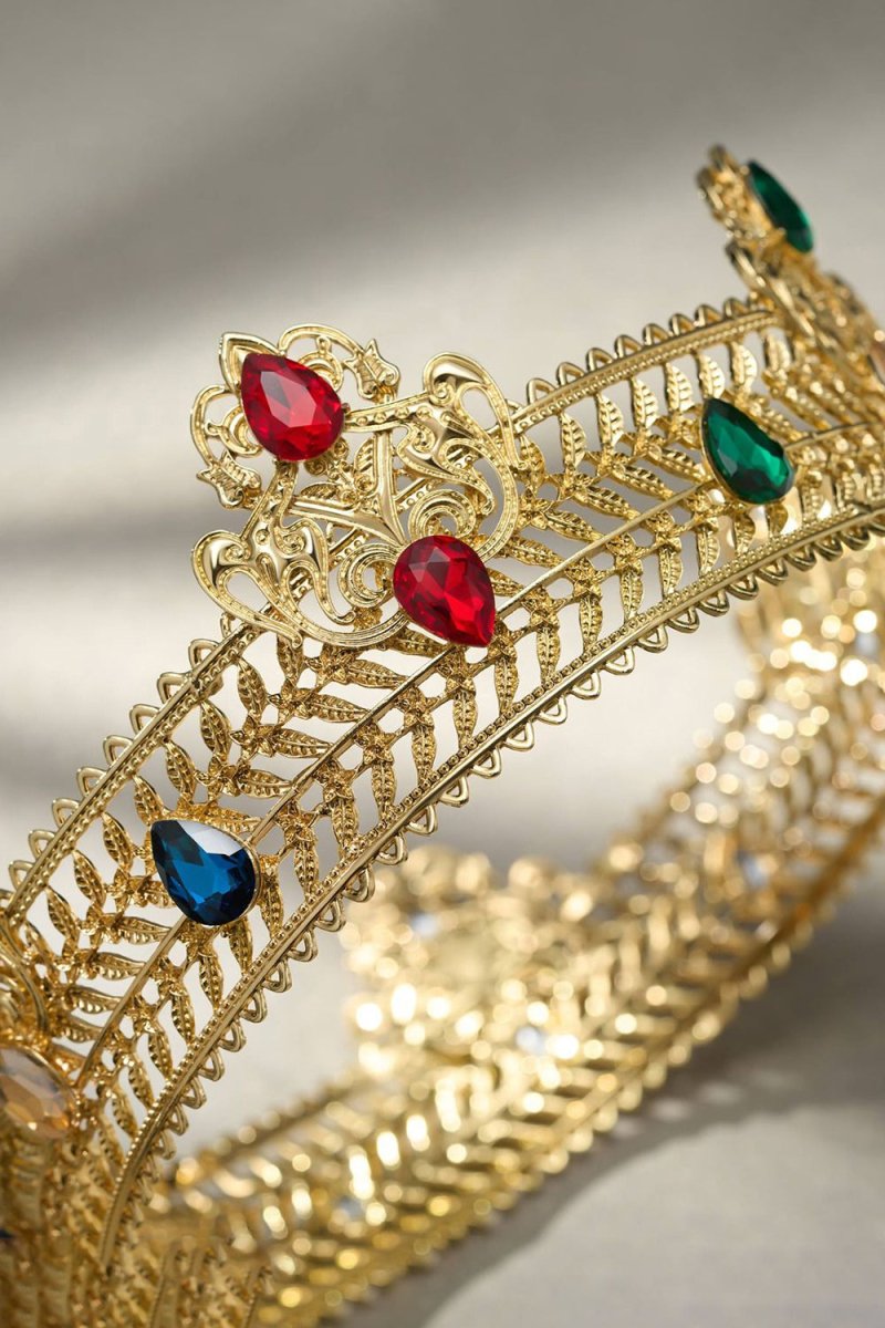 Gold Rheinstone King Crowns - KissProm