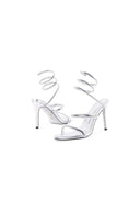 Gold Snake Wrap Open Toe High Heels Sandal - KissProm