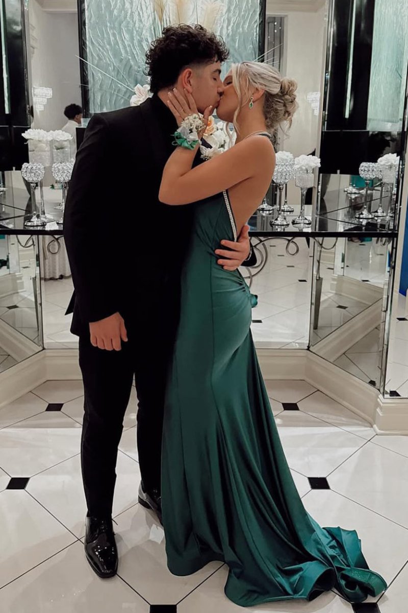 Gorgeous Trumpet Hunter Green Long Formal Dress Green / 00 Gorgeous Trumpet Hunter Green Long Formal Dress Green / 00