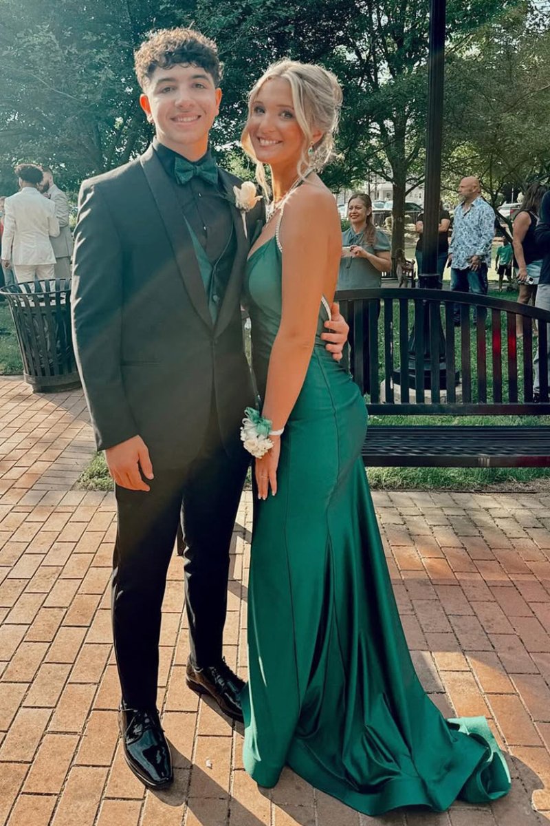 Gorgeous Trumpet Hunter Green Long Formal Dress Green / 00 Gorgeous Trumpet Hunter Green Long Formal Dress Green / 00