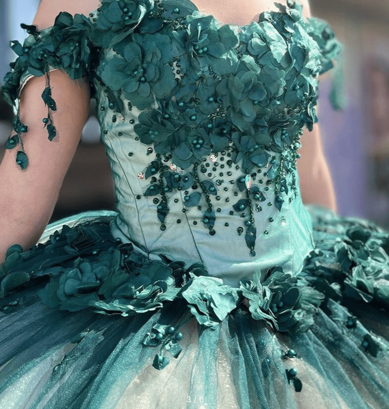 green floral halter dress Sheath Strapless Straps Beads Side Slit Long Prom Formal Dress QP2893 US12 / Custom Color main image 0