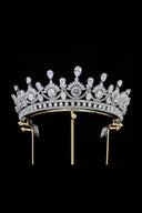 Green Zircon Wedding Crown - KissProm
