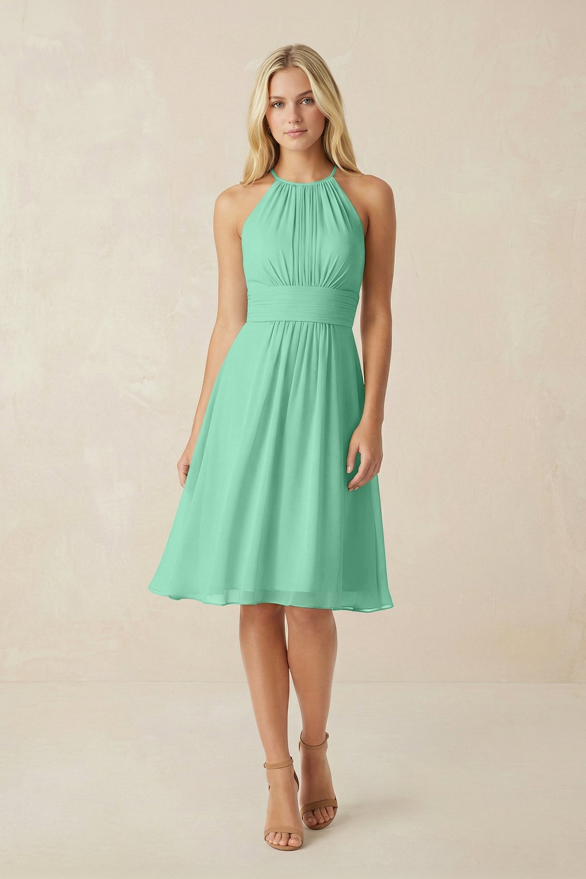 turquoise chiffon cocktail dress Beautiful 1950s Turquoise Chiffon Cocktail Dress Size M