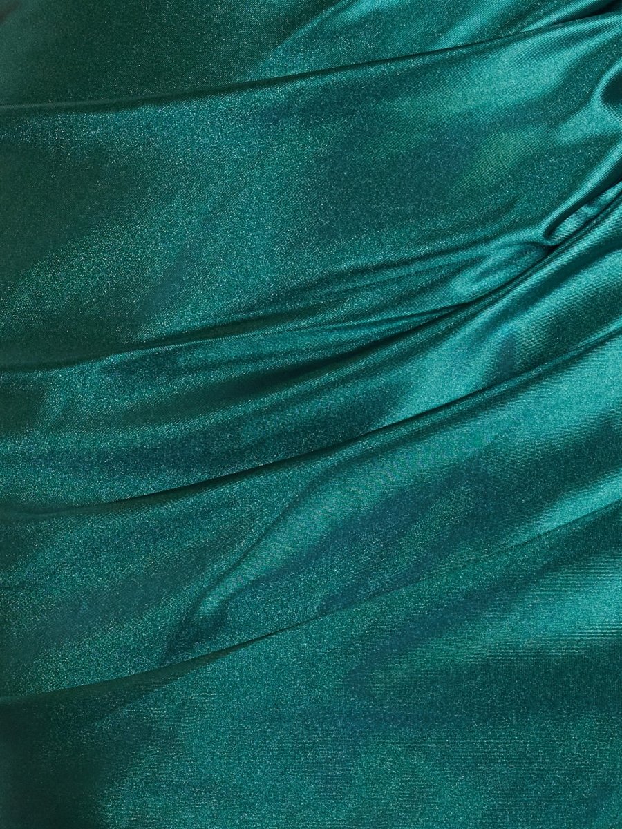 Hazel | Sheath Red One Shoulder Satin Tight Homecoming Dress - KissProm