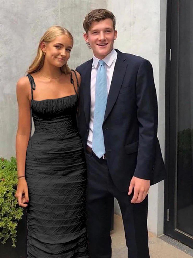 Henry | Mermaid Spaghetti Straps Floor Length Sleeveless Pink Prom Dress - KissProm