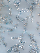 Hestia | Sky Blue - Bodycon V Neck Sequined Satin Short Homecoming Dresses