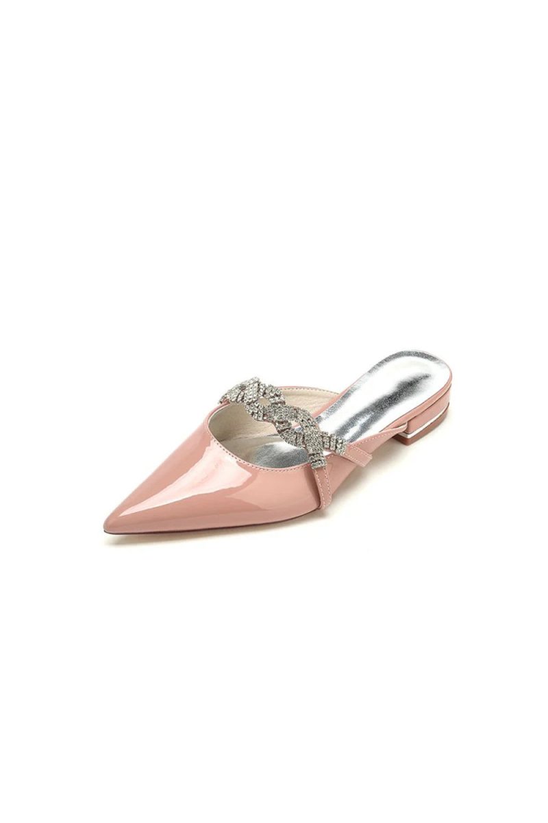 High Heels Nude Pink with Silver Embellishments - KissProm