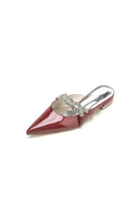 High Heels Nude Pink with Silver Embellishments - KissProm