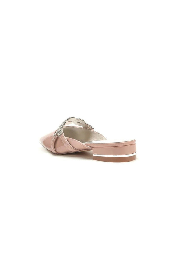 High Heels Nude Pink with Silver Embellishments - KissProm