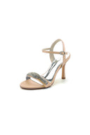 Ivory High Heels with Sparkling Crystal Embellishments - KissProm
