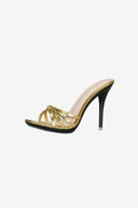 Hot Pink Pointed Toe Stiletto Sandals - KissProm