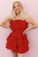 Hailey | A Line Strapless Short Homecoming Dress