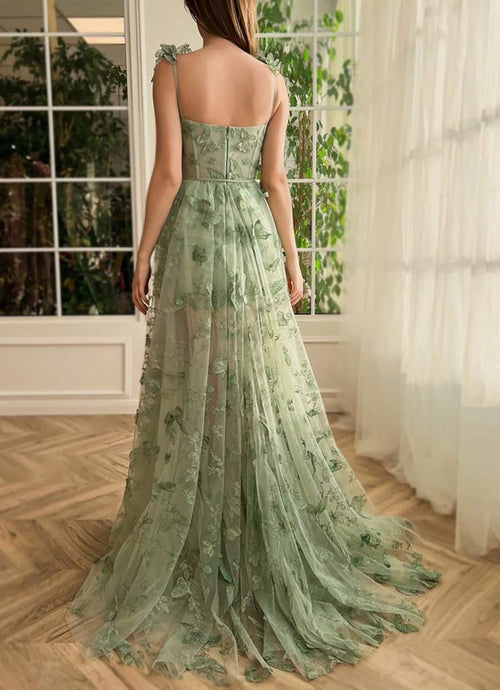 Lilac Prom Dress with 3-D Butterflies SYP58