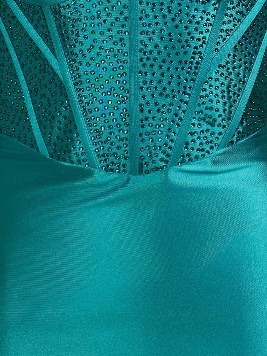 Irith | Peacock- Bodycon Sweetheart Satin Corset Homecoming Dresses with Beads