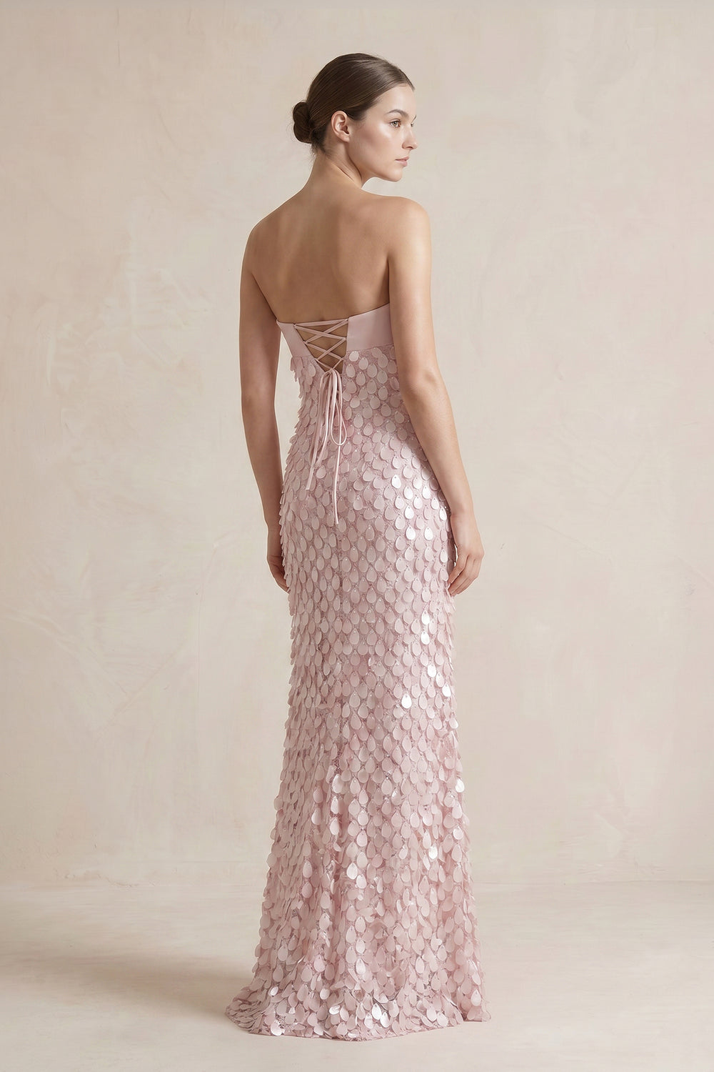 Pink - Sheath Sweetheart Long Prom Dresses with Sequins – Prom Dresses by KissProm | Available at KissProm