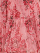Ismeria | Pink - Strapless A-Line Floral Short Homecoming Dresses With Ruffles