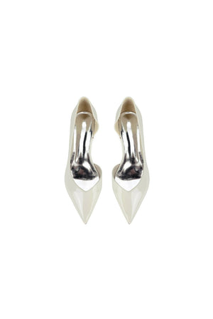 Burgundy Pointed - Toe Flats with a Sleek Finish - KissProm