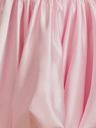 Jani | Pink - A Line Strapless Satin Bubble Hem Short Homecoming Dresses