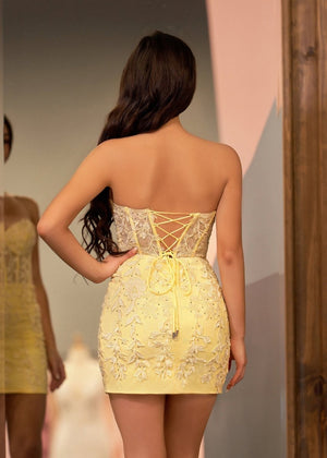 Jasmine | Tight Short Homecoming & Cocktail Dresses with Appliques